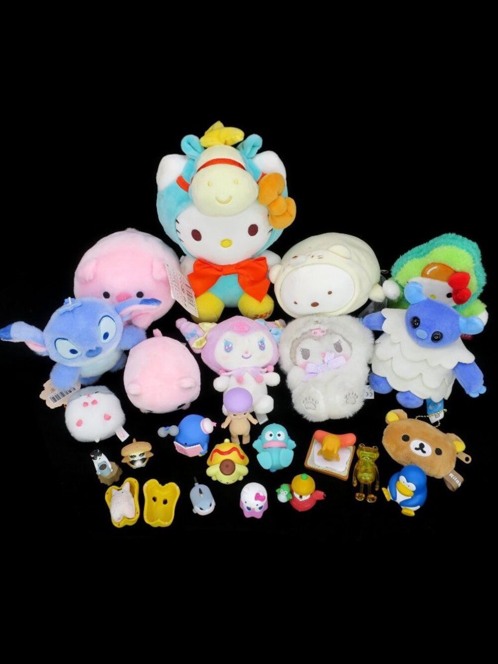 Sanrio Hello Kitty Kawaii Mixed Lot Plush Mini PVC Figures Studio Ghibli Sumikko